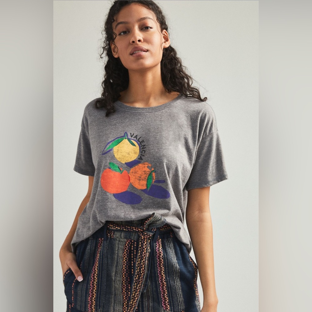 Maeve Valencia Graphic Fruit Grey Tree